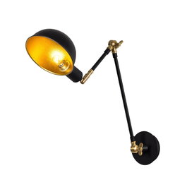 Opviq Sivani - MR-658 Lámpara de pared Negro y dorado